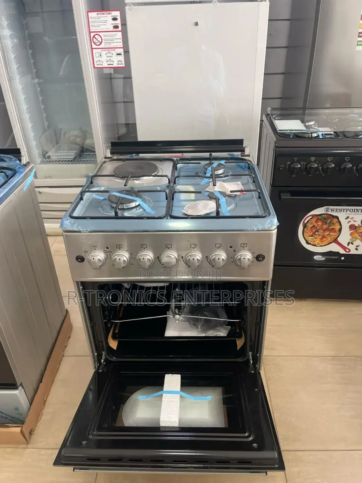 Westpoint 60x60 3gas +1 Electric Plate+Electric Oven Grill