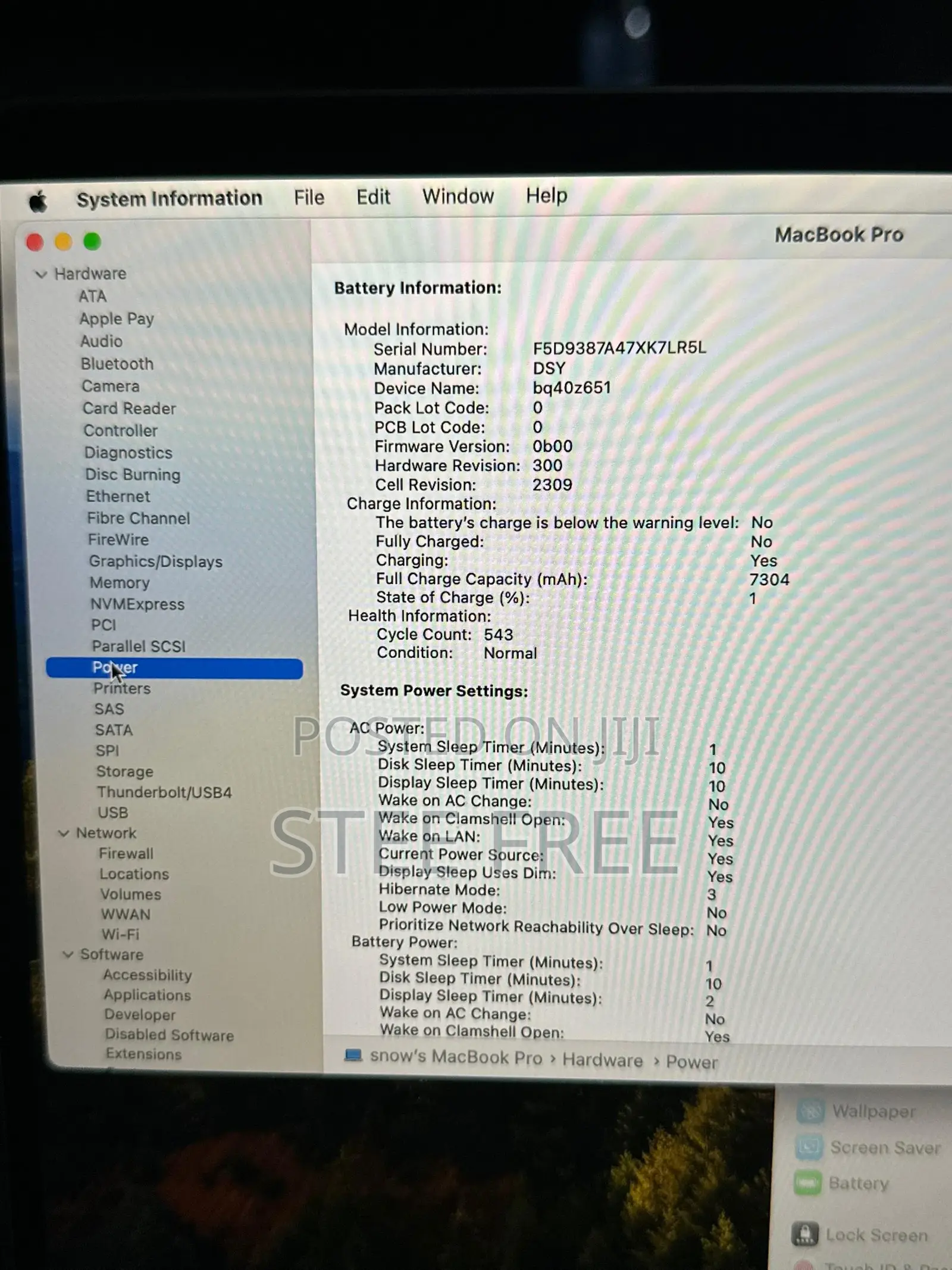 Laptop Apple MacBook Pro 2019 32GB Intel Core I9 SSD 512GB