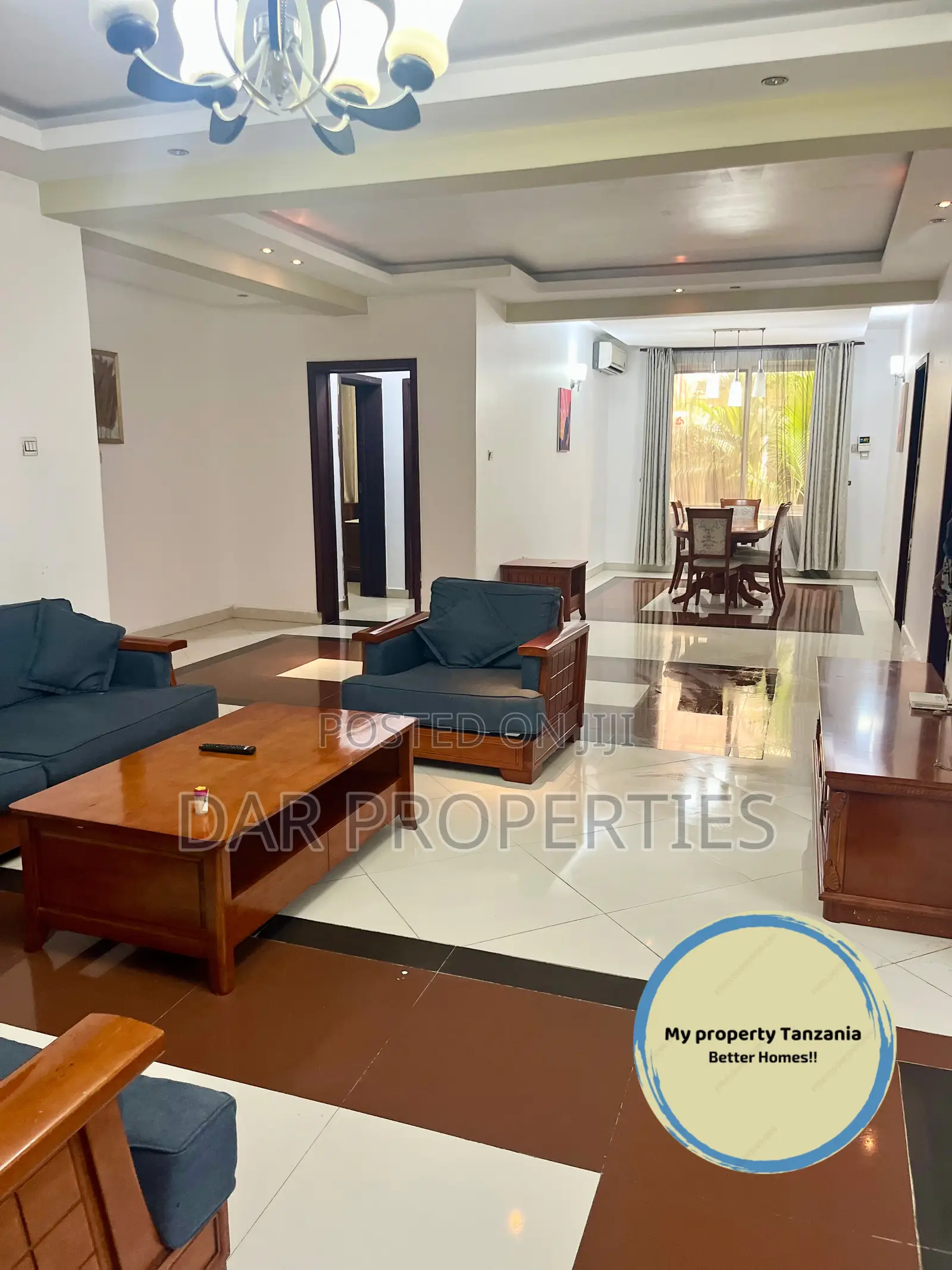 Furnished 3bdrm Apartment in Mikocheni for rent