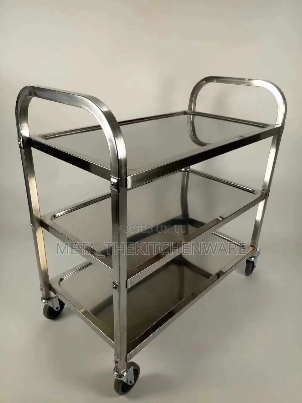 3 Tier Stainless Steel Trolley