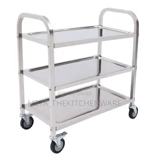 3 Tier Stainless Steel Trolley