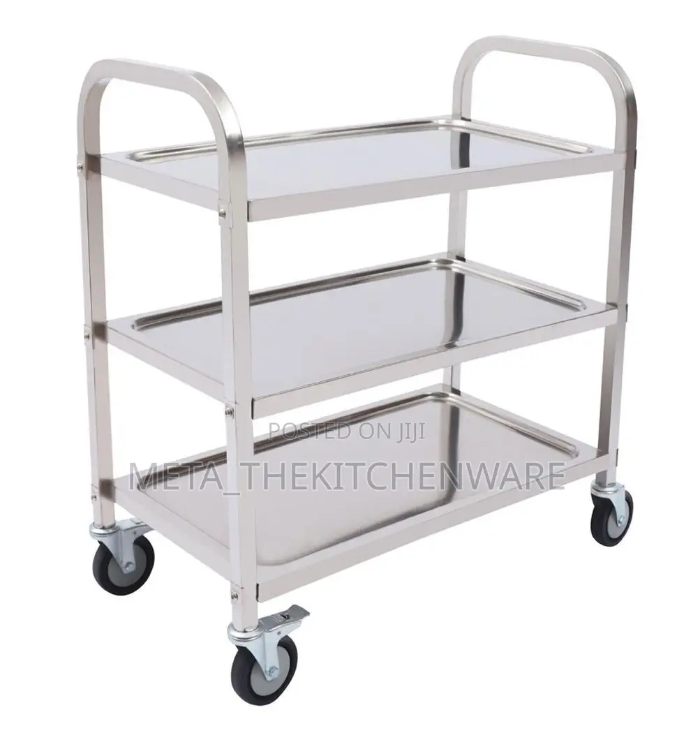 3 Tier Stainless Steel Trolley