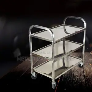 3 Tier Stainless Steel Trolley