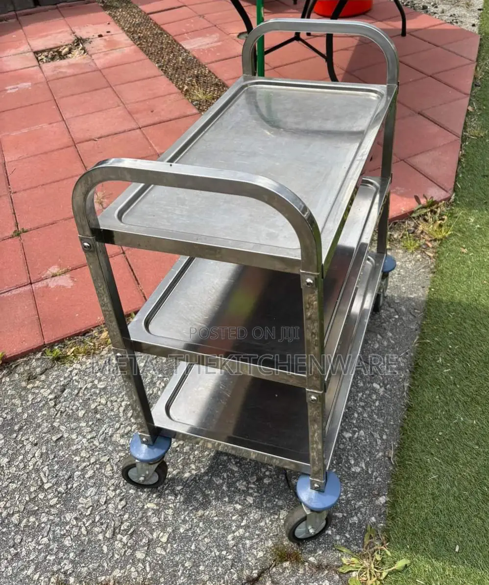 3 Tier Stainless Steel Trolley