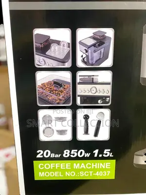 Super Crest 2 in 1 Coffee Machine 850w SCT-4037