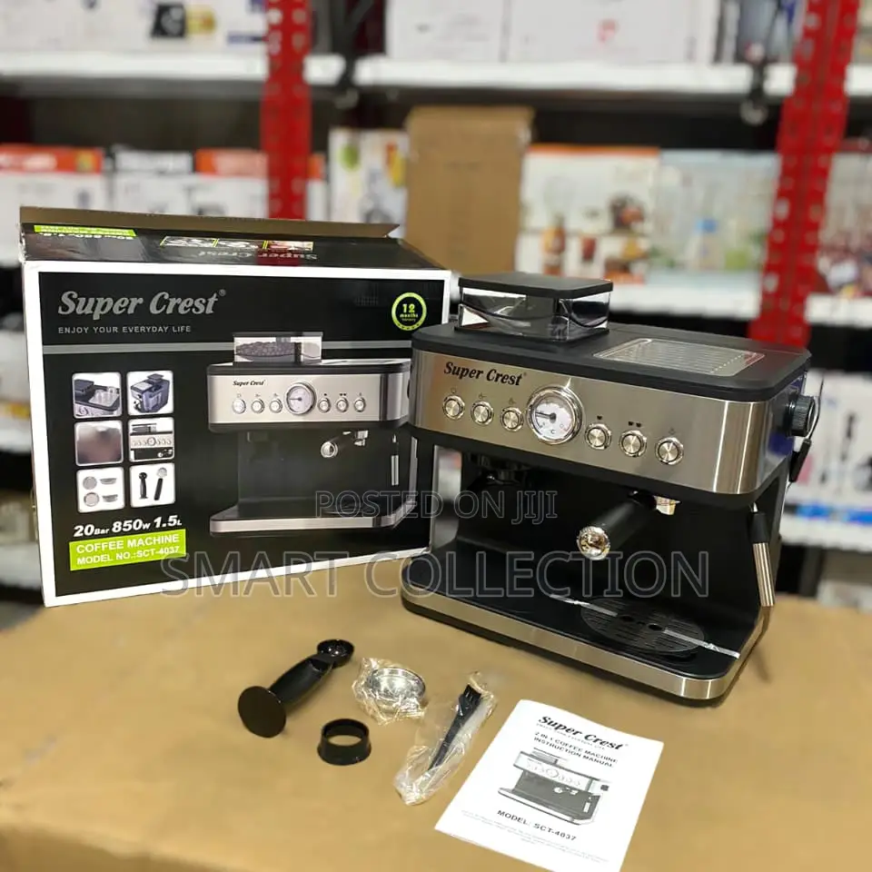 Super Crest 2 in 1 Coffee Machine 850w SCT-4037