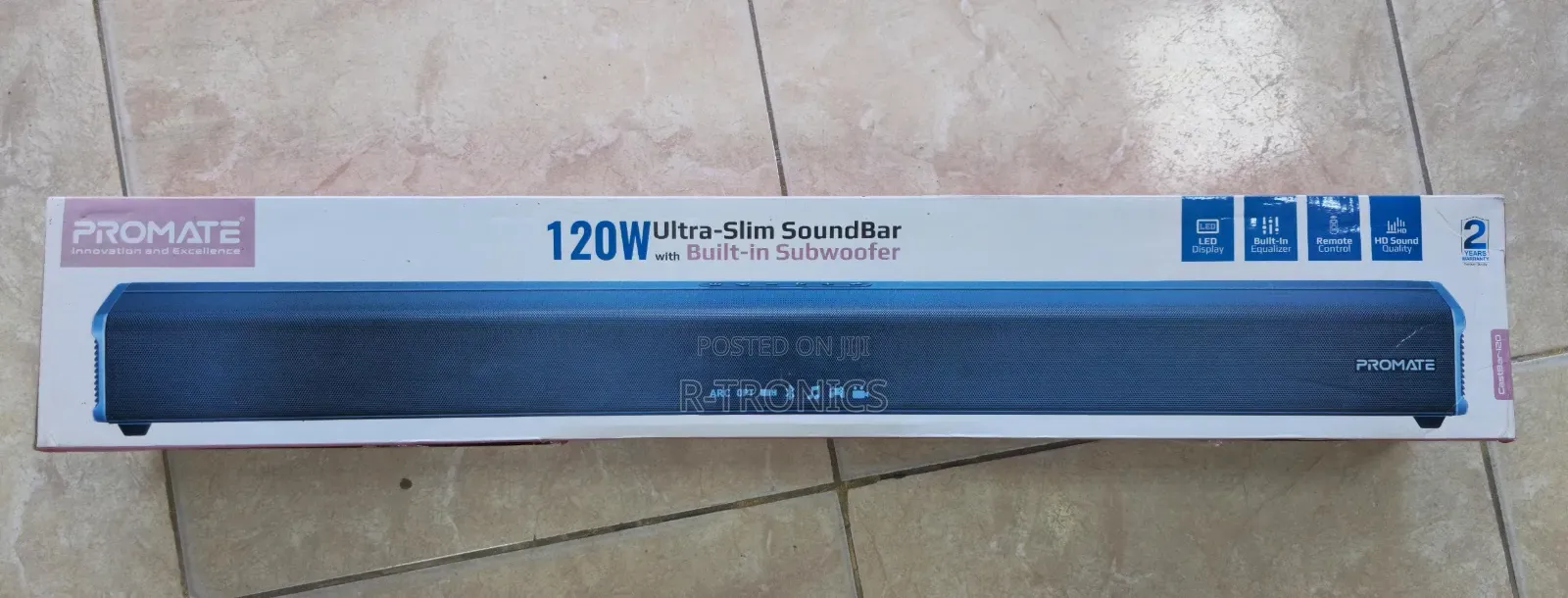 Promate Soundbar
Ultra-Slim With Built in Subwoofer
120w