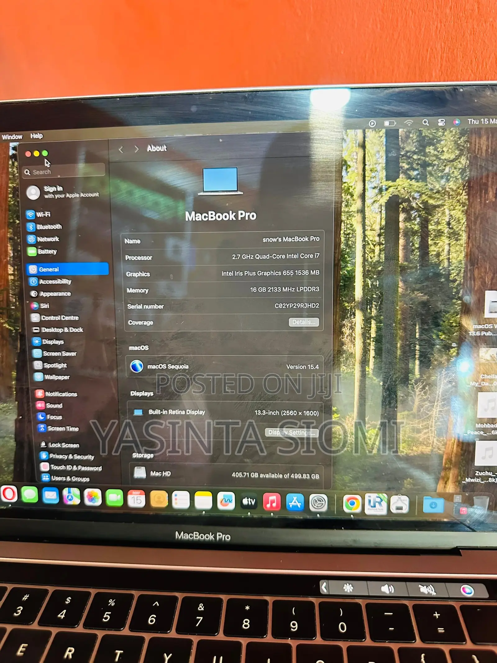 Laptop Apple MacBook Pro 2018 16GB Intel Core I7 SSD 512GB