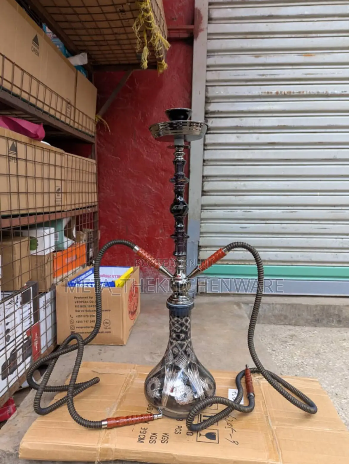 Mtungi Wa Shisha Mkubwa 2 Hose