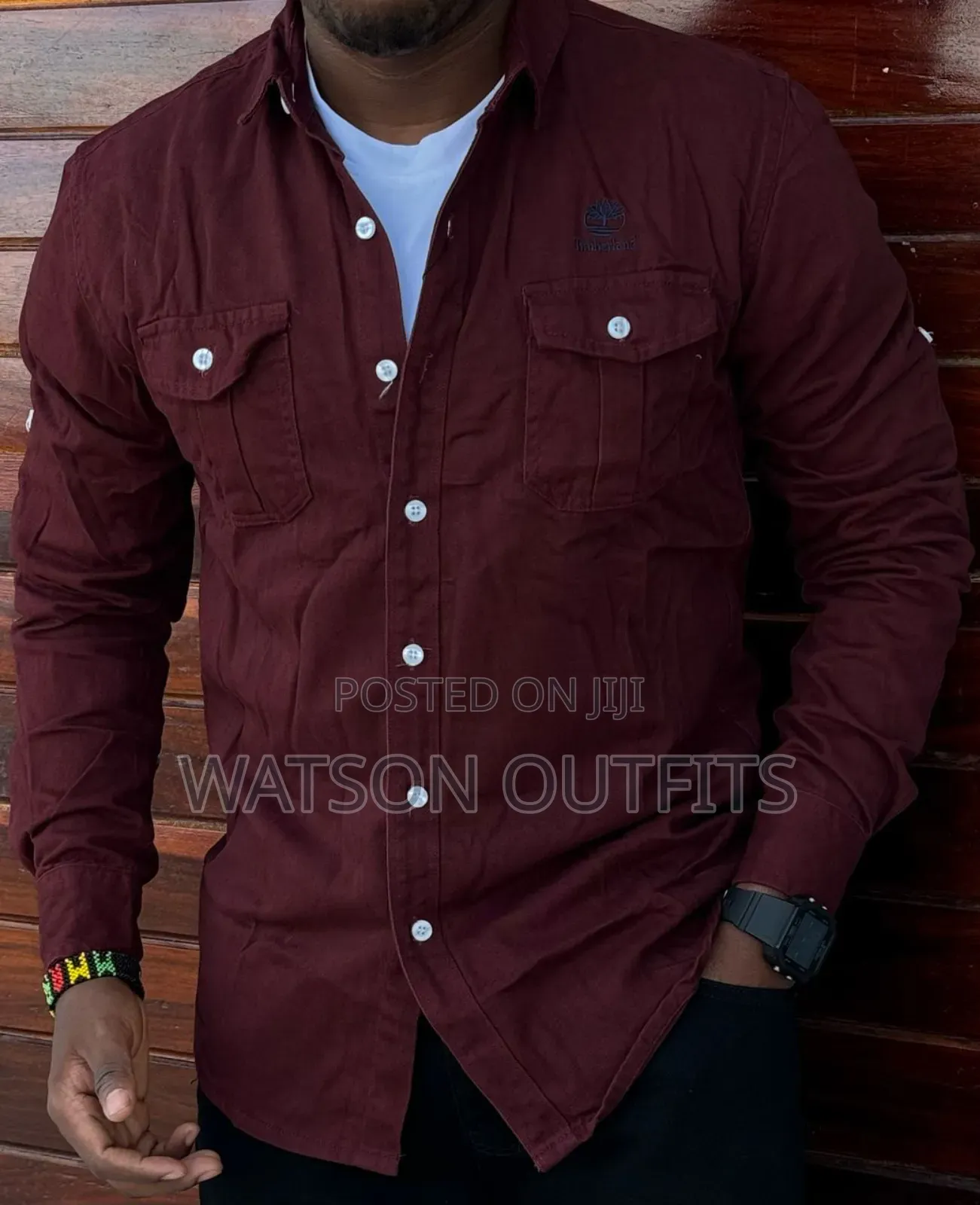 Dominantly and Suitably Double Pockets Male Shirts
