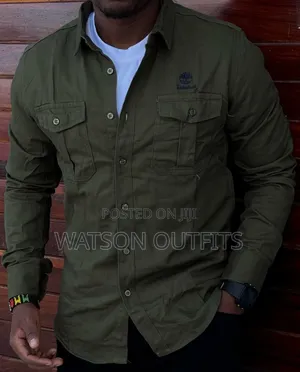 Dominantly and Suitably Double Pockets Male Shirts