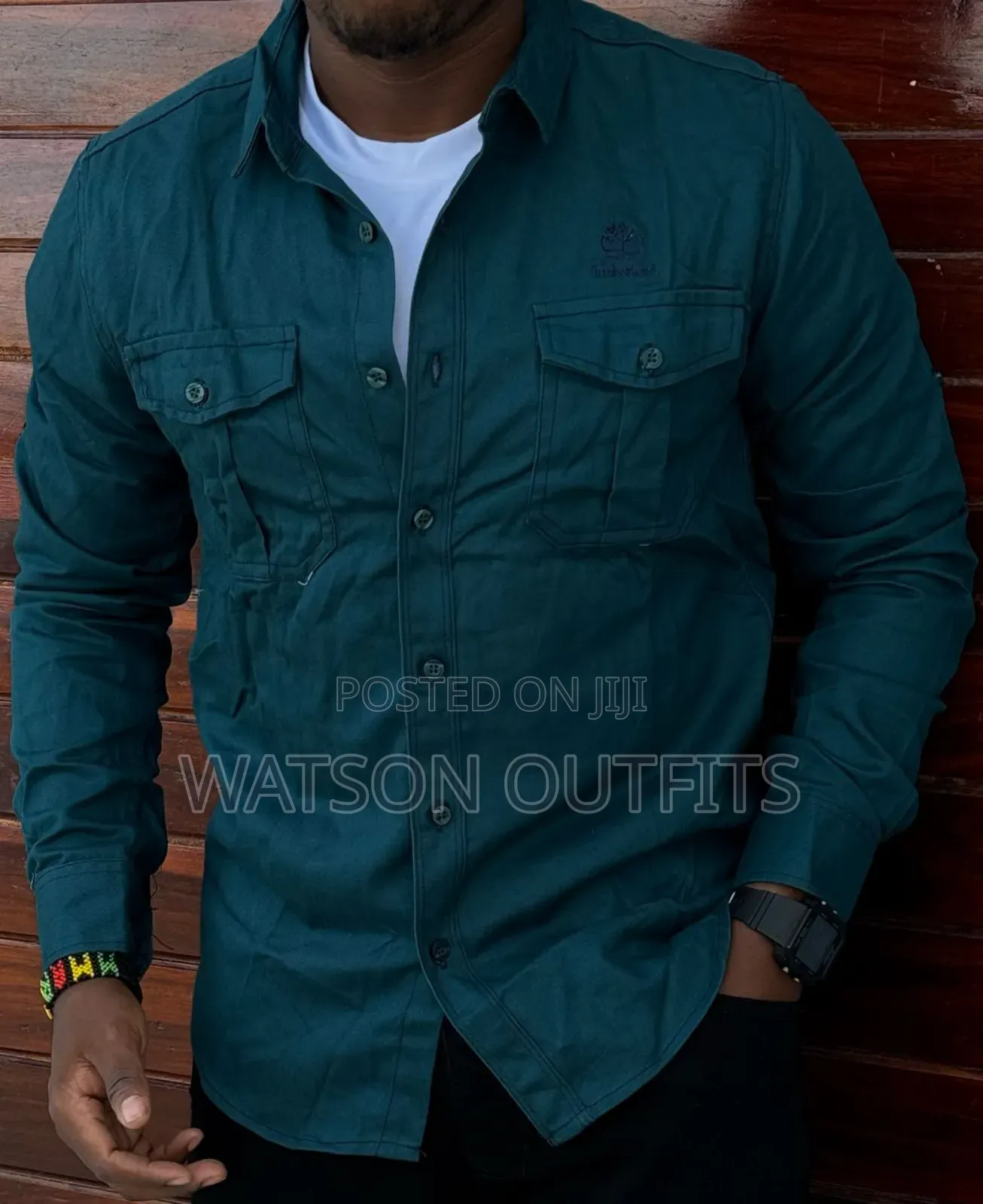Dominantly and Suitably Double Pockets Male Shirts