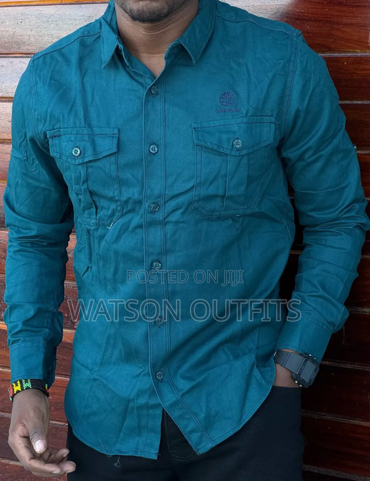Dominantly and Suitably Double Pockets Male Shirts