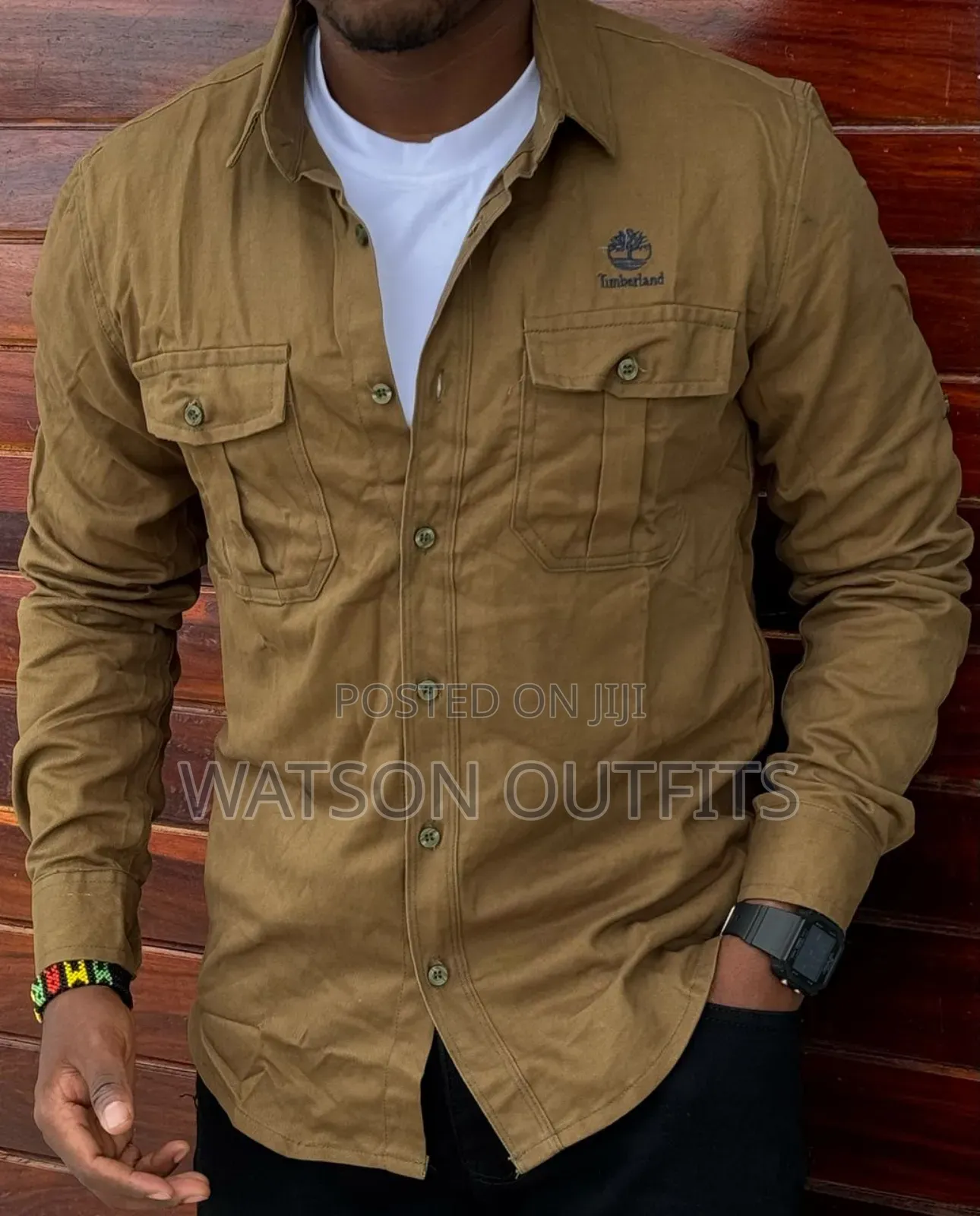 Dominantly and Suitably Double Pockets Male Shirts