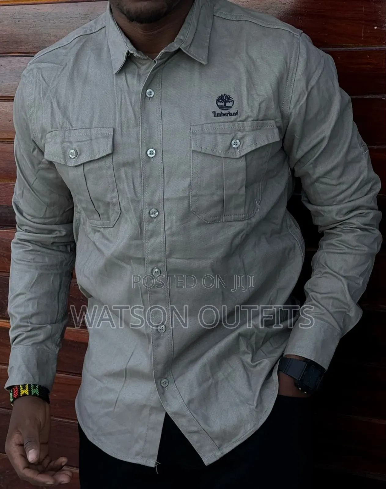 Dominantly and Suitably Double Pockets Male Shirts