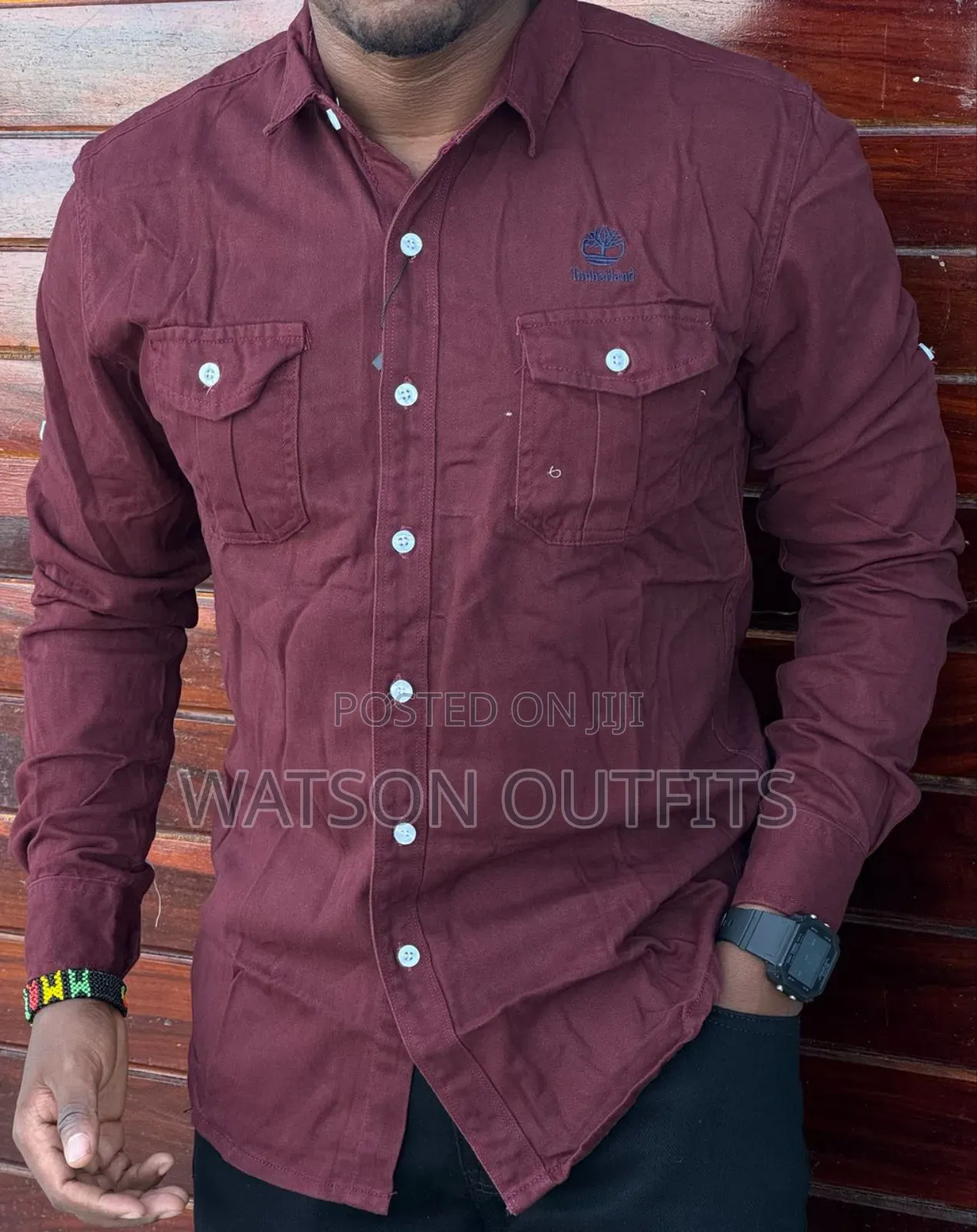 Dominantly and Suitably Double Pockets Male Shirts