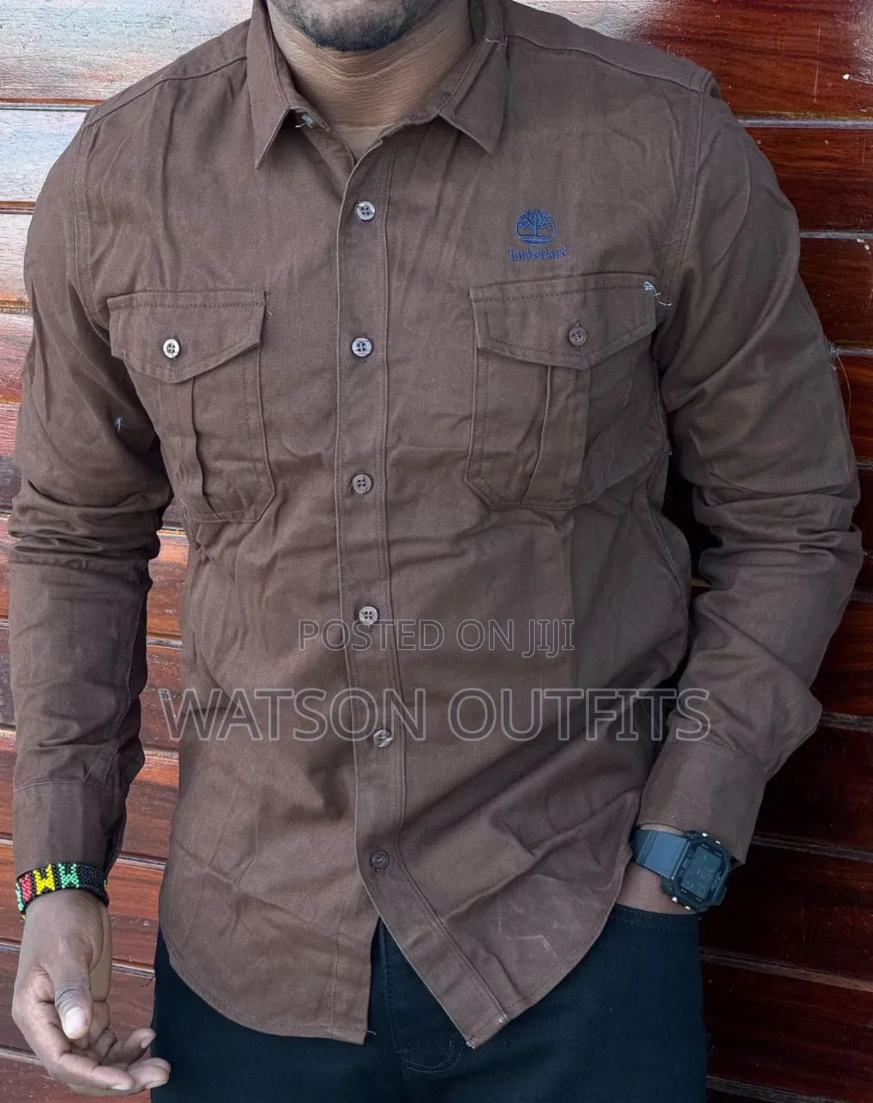 Dominantly and Suitably Double Pockets Male Shirts