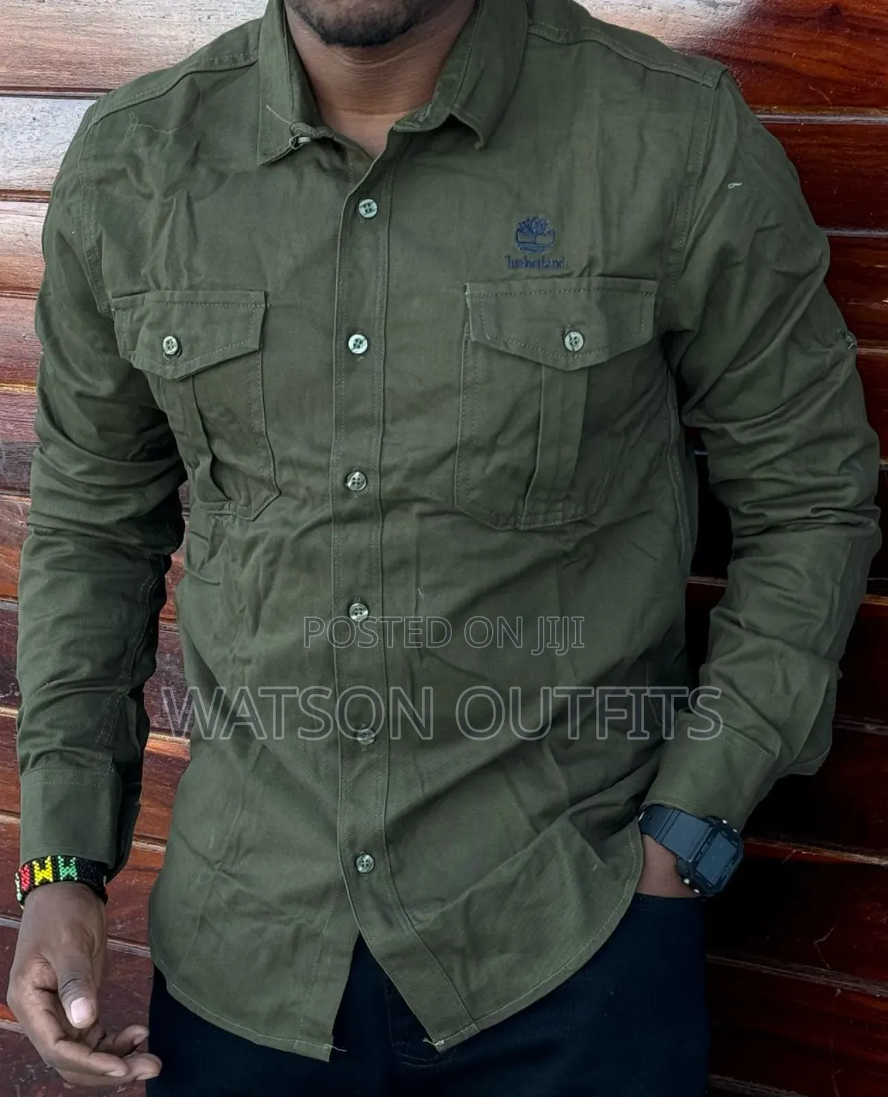 Dominantly and Suitably Double Pockets Male Shirts