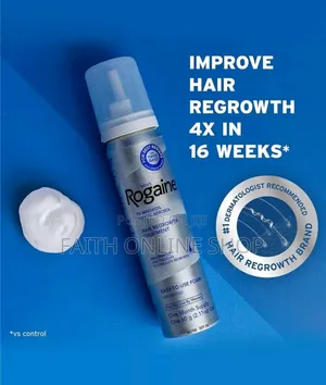 Rogaine Minoxidil Foam 5% Hair Regrowth for Men 1month