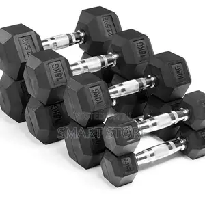 Hexagon Rubber Dumbbell 2.5kg