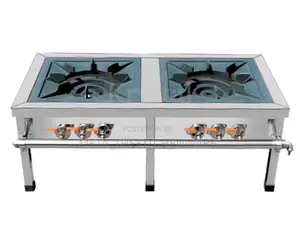 Commercial High Pressure Gas Stove Double Burner