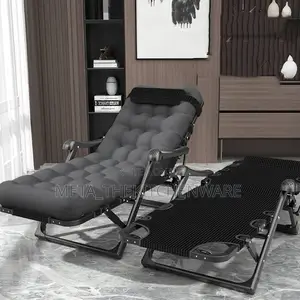 Deck Chair Foldable/Garden Lounger With Adjustable Backrest