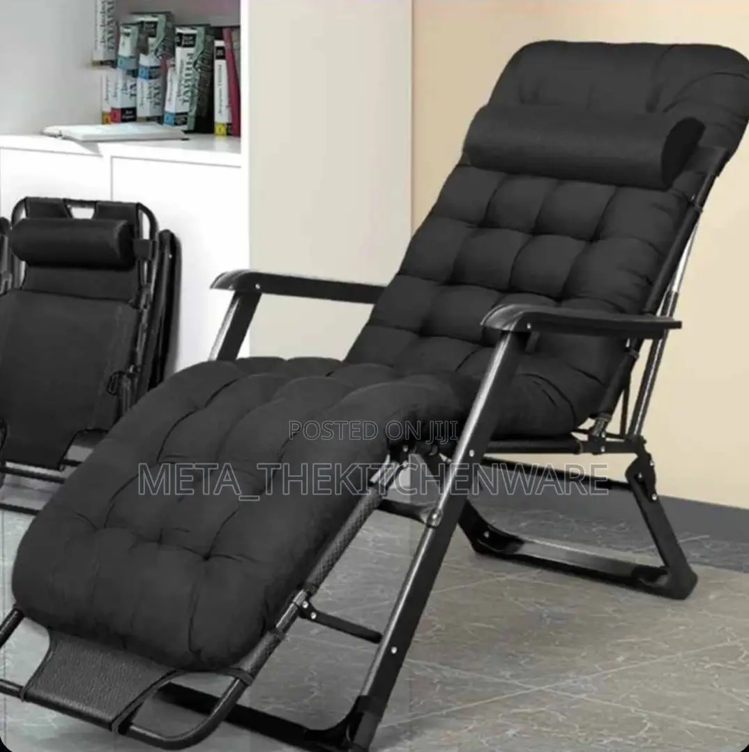 Deck Chair Foldable/Garden Lounger With Adjustable Backrest