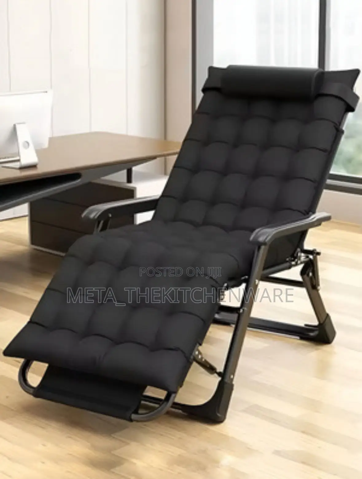 Deck Chair Foldable/Garden Lounger With Adjustable Backrest