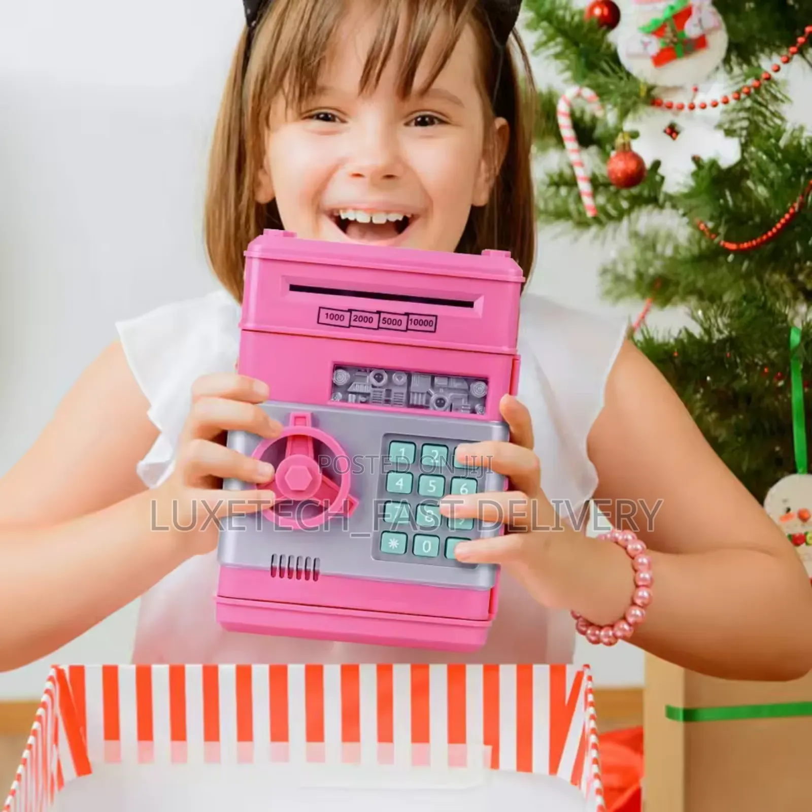 Piggy Bank Automatic Coins Cash Saving Box