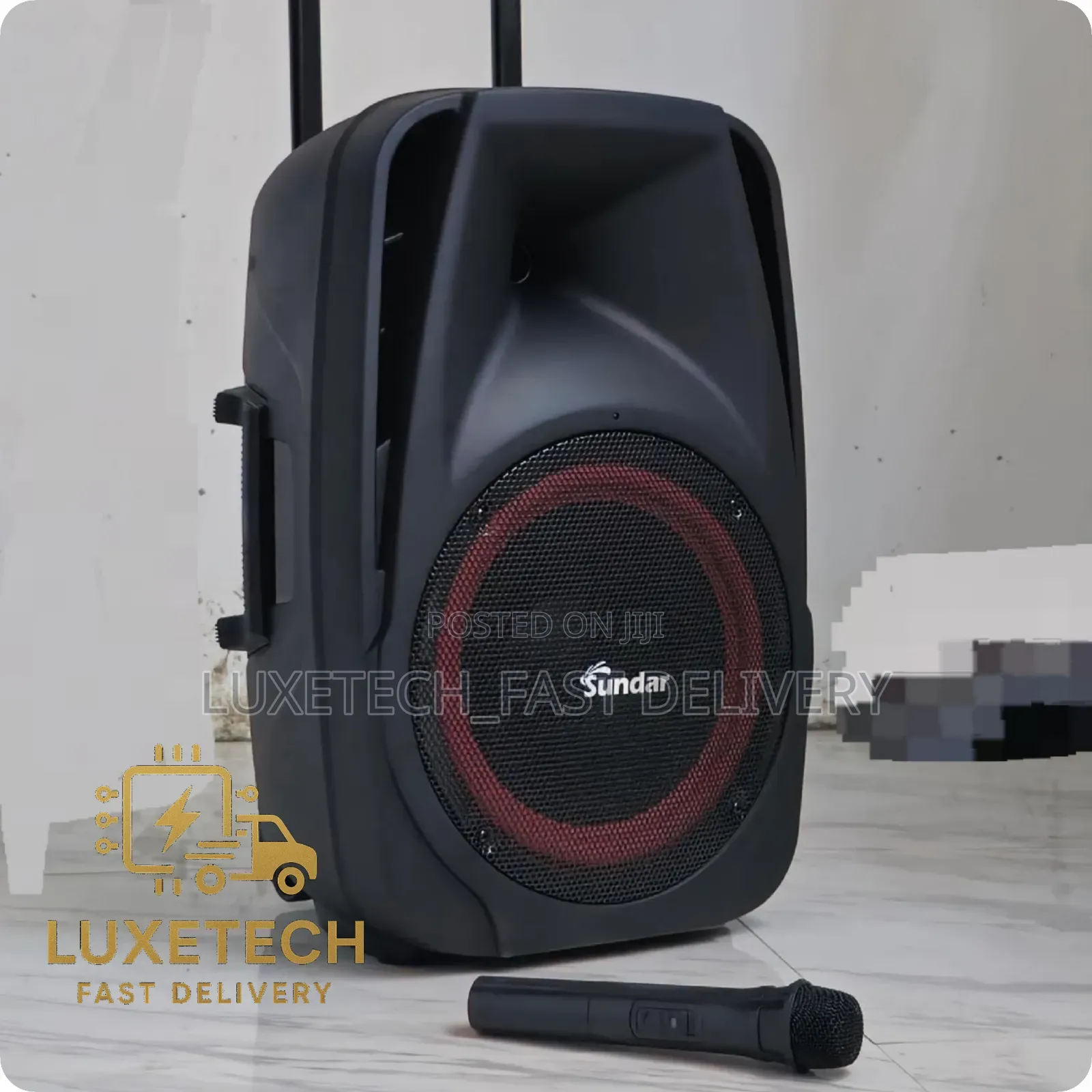 Sundar Portable Speaker 12 Inch With Mic