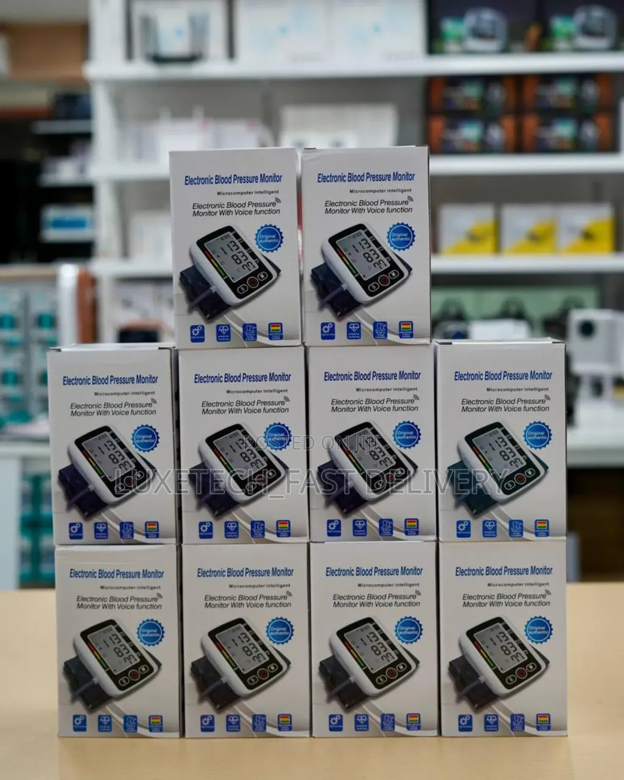 Automatic Digital Blood Pressure Monitor With Voice Function