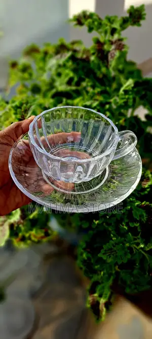 6 Cups Saucers/ Vikombe 6 Na Visosi