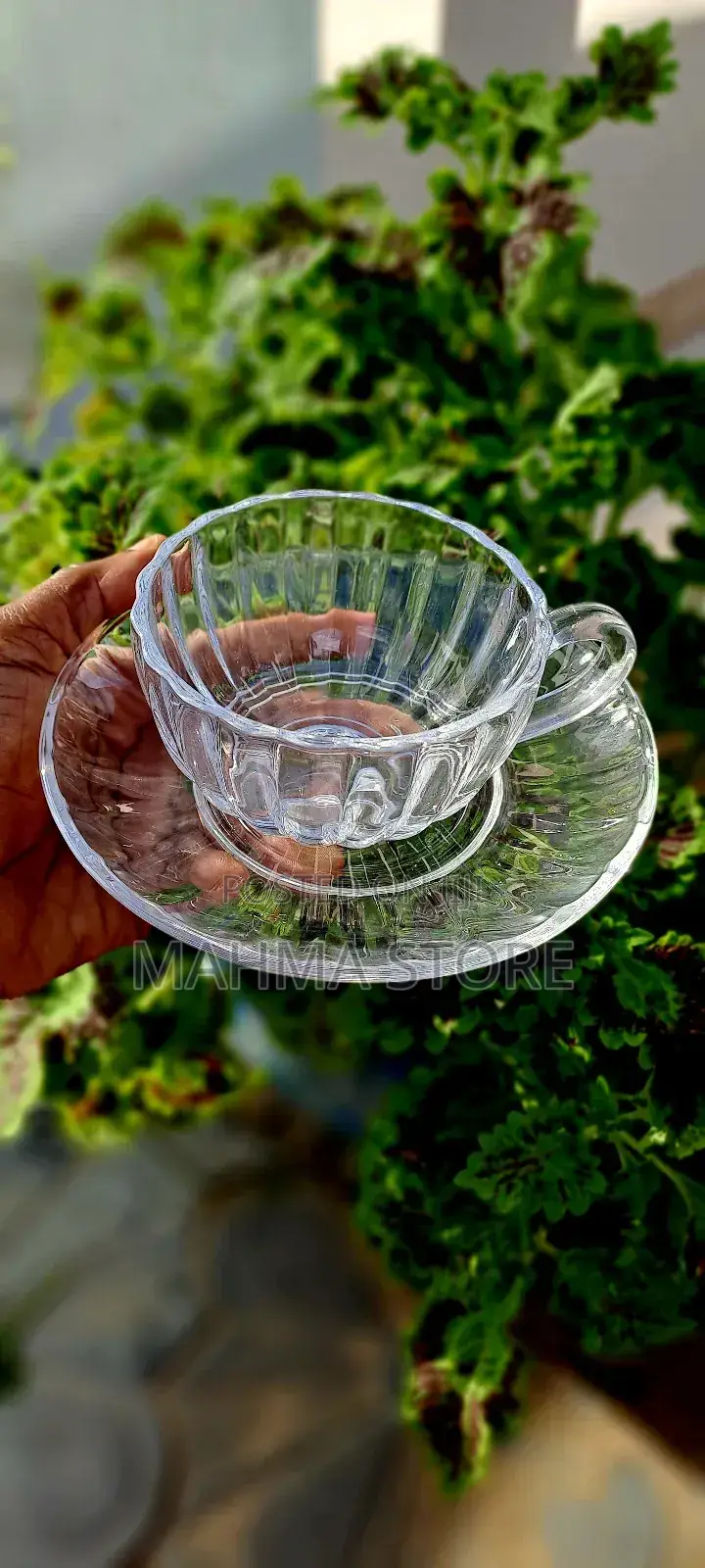 6 Cups Saucers/ Vikombe 6 Na Visosi
