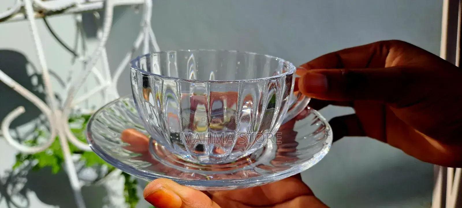 6 Cups Saucers/ Vikombe 6 Na Visosi