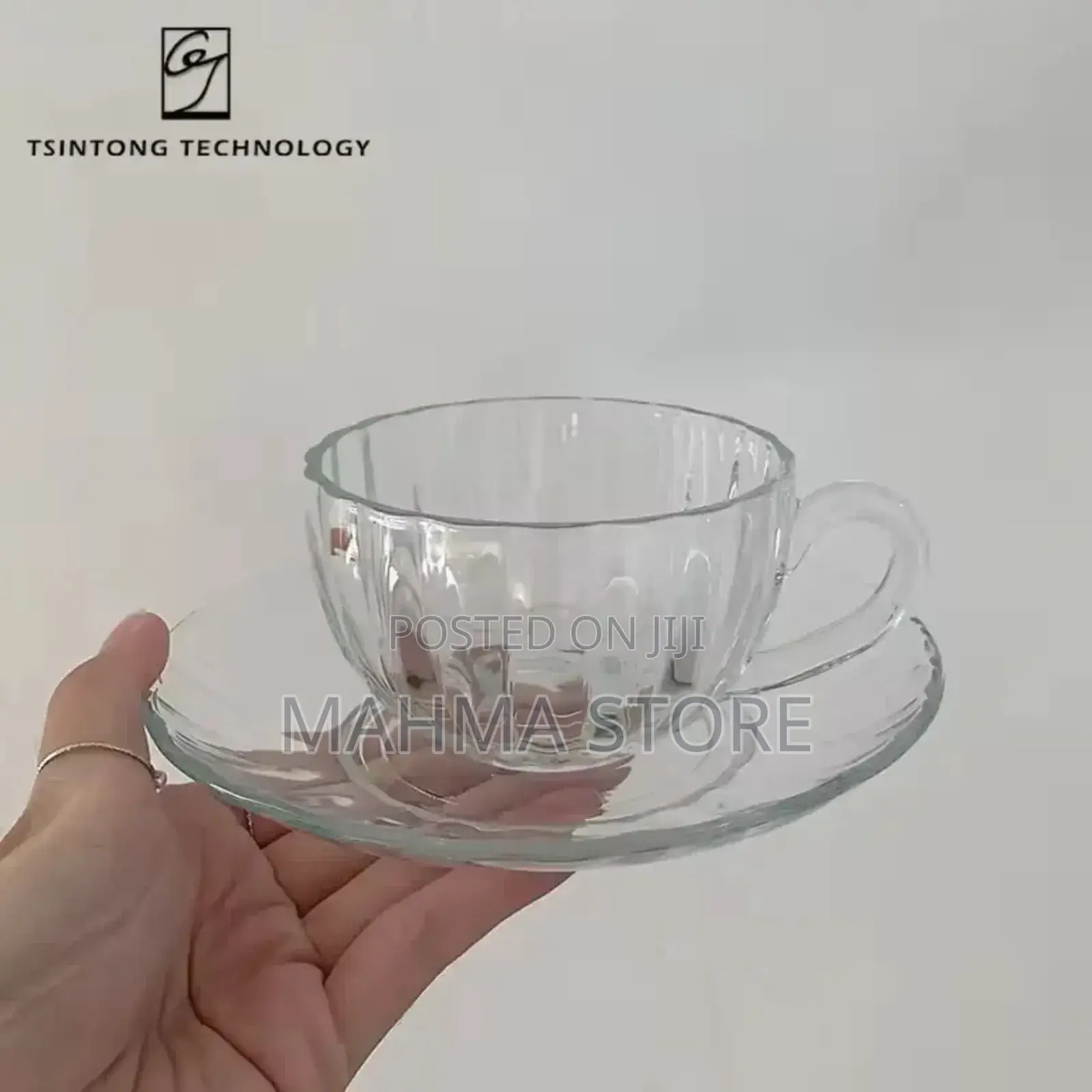 6 Cups Saucers/ Vikombe 6 Na Visosi