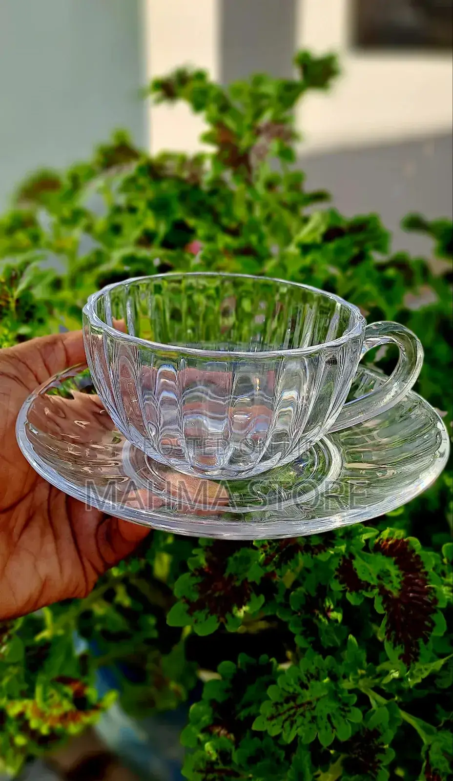 6 Cups Saucers/ Vikombe 6 Na Visosi