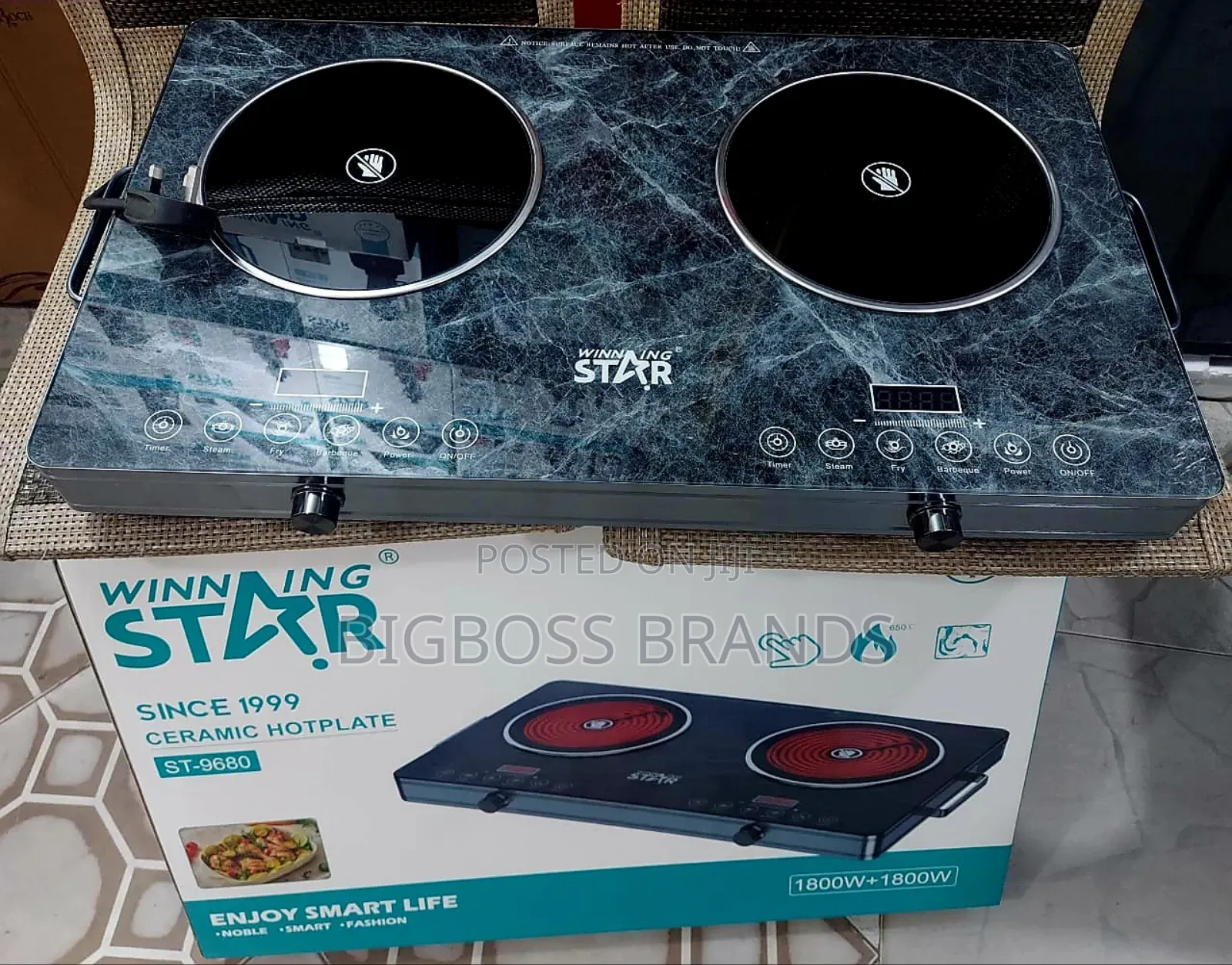 Winning Star Ceramic 2 Hotplate