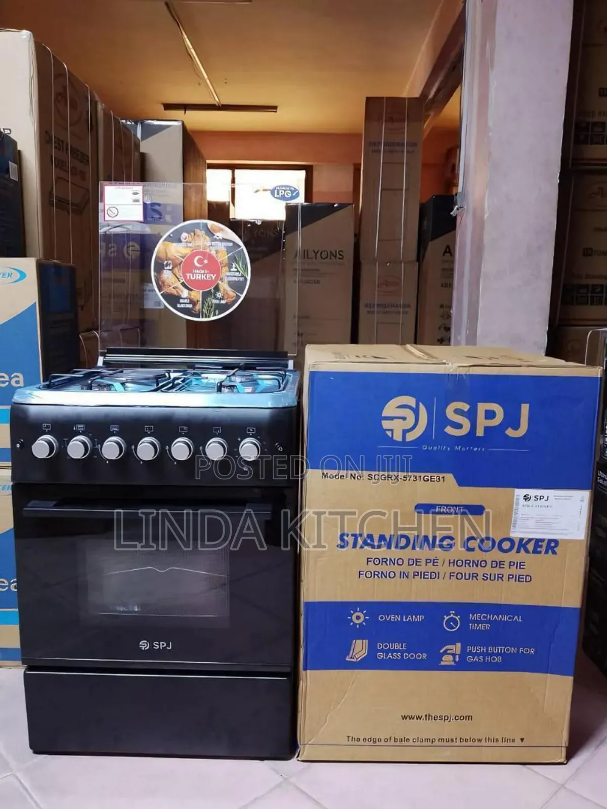 SPJ Cooker 60*60, 4plate + Oven