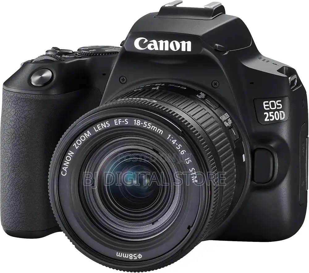 Canon Eos 250d DSLR Camera With 18-55mm Lens (Black)