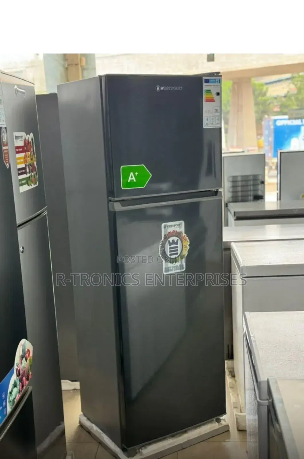 Westpoint Refrigerator 294l Defrost Double Door Dark Inox