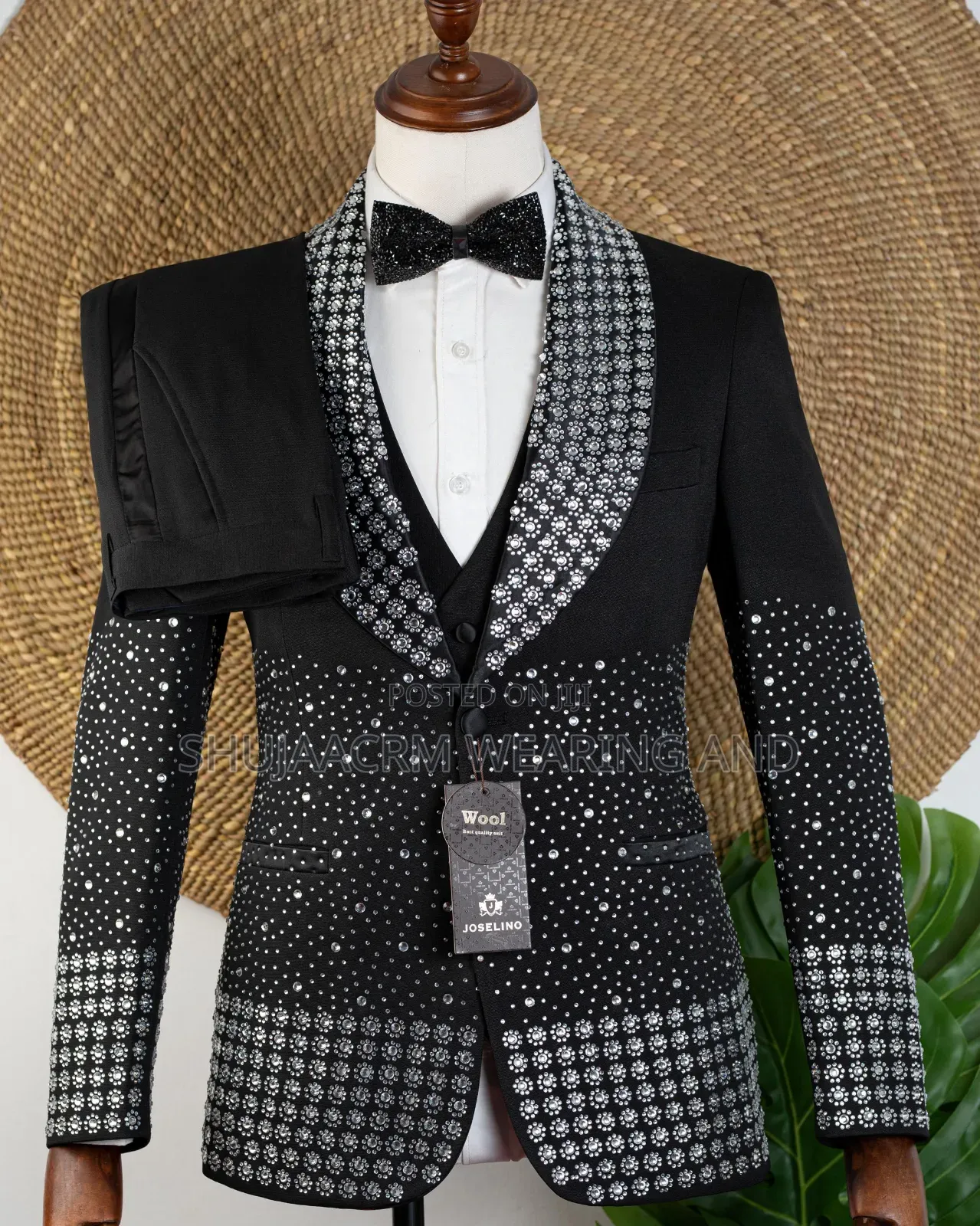 Black Silvered Suits