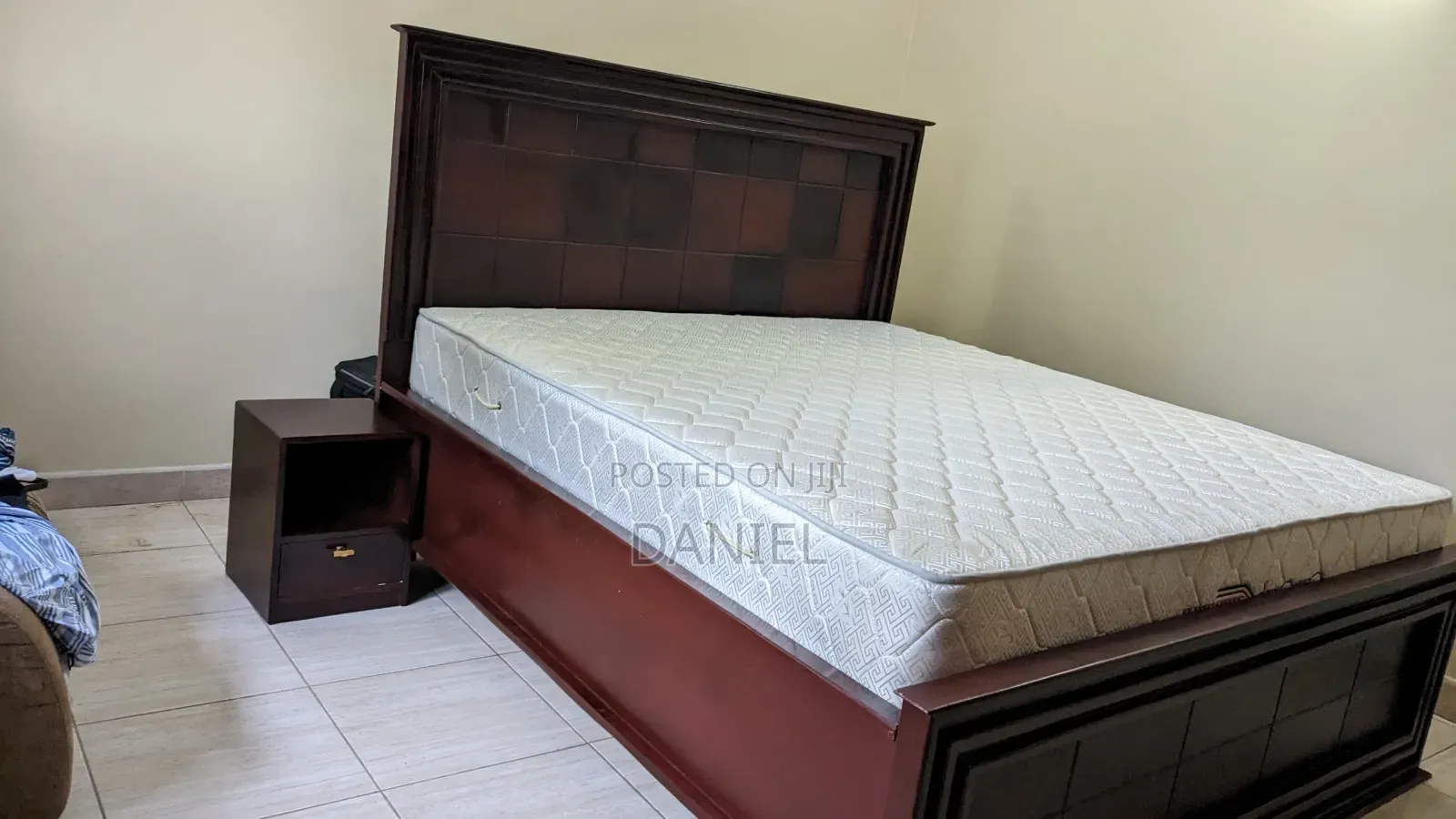 Kitanda 6*6 With Mattress Brown Color