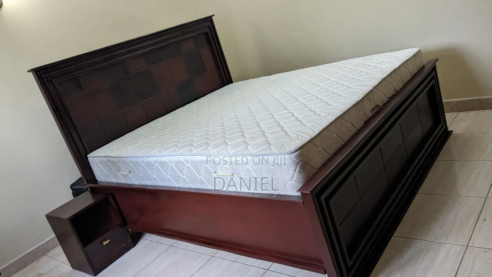 Kitanda 6*6 With Mattress Brown Color