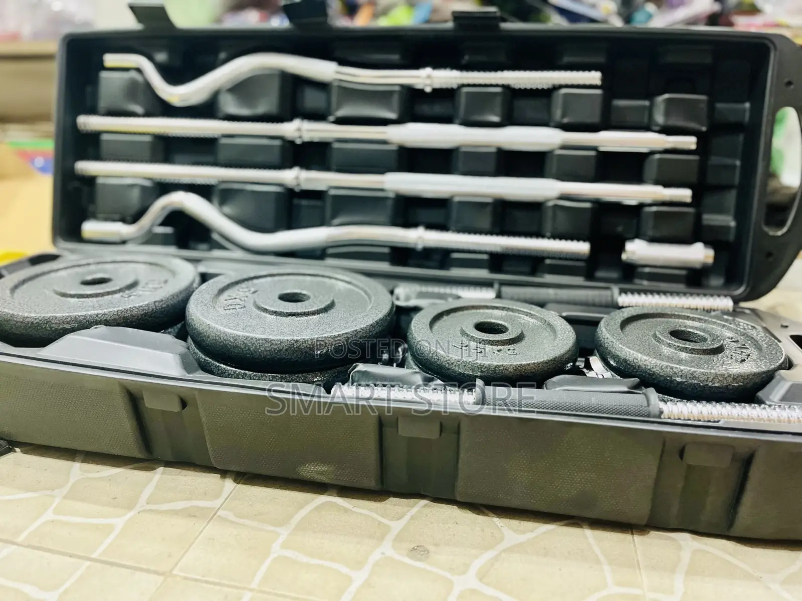 55kg Chrome Barbell and Dumbbell Set