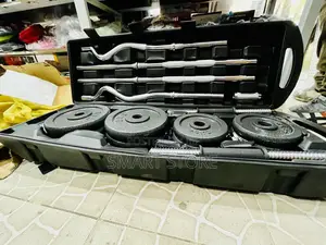 55kg Chrome Barbell and Dumbbell Set
