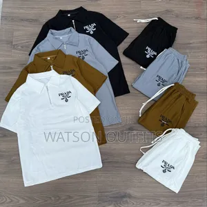 Nguo Classics Za Tshirts Na Suruali Za Brand Ya Prada