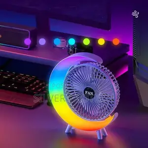 Colourful Desktop Mini Fan Rechargeable