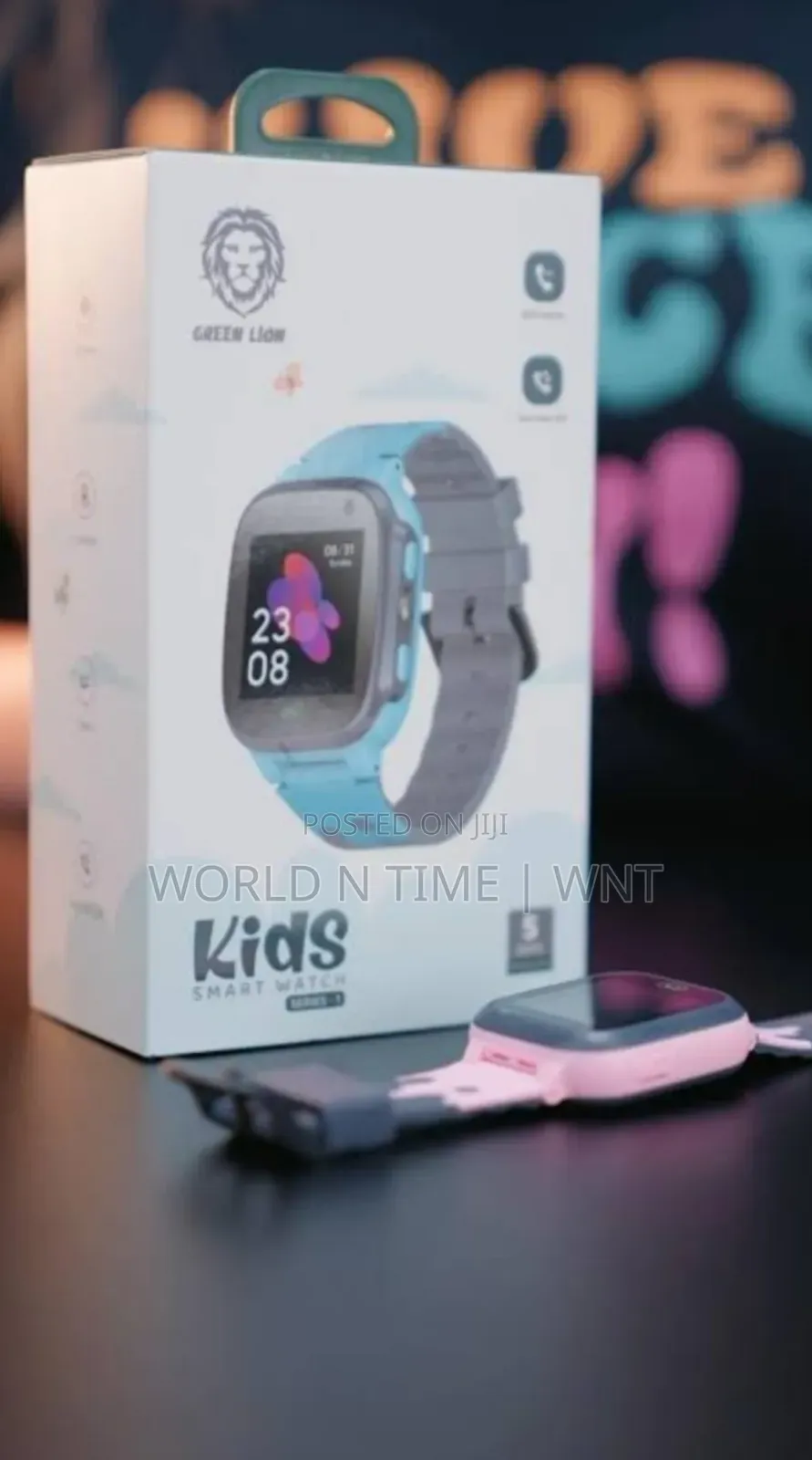 Greenlion Gnkidsws1pk/Bl Kids Smart Watch Series1 Pink/Blue