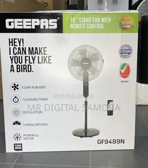 Stand Fan With Remote Control