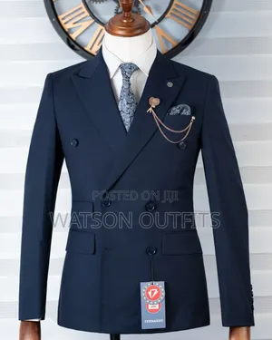 Suti Za Vifungo Sita Ya Dark Blue Ya Kawaida